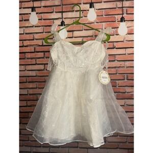 Freesia Women's Size XS Mini Gown Dress With Sequins